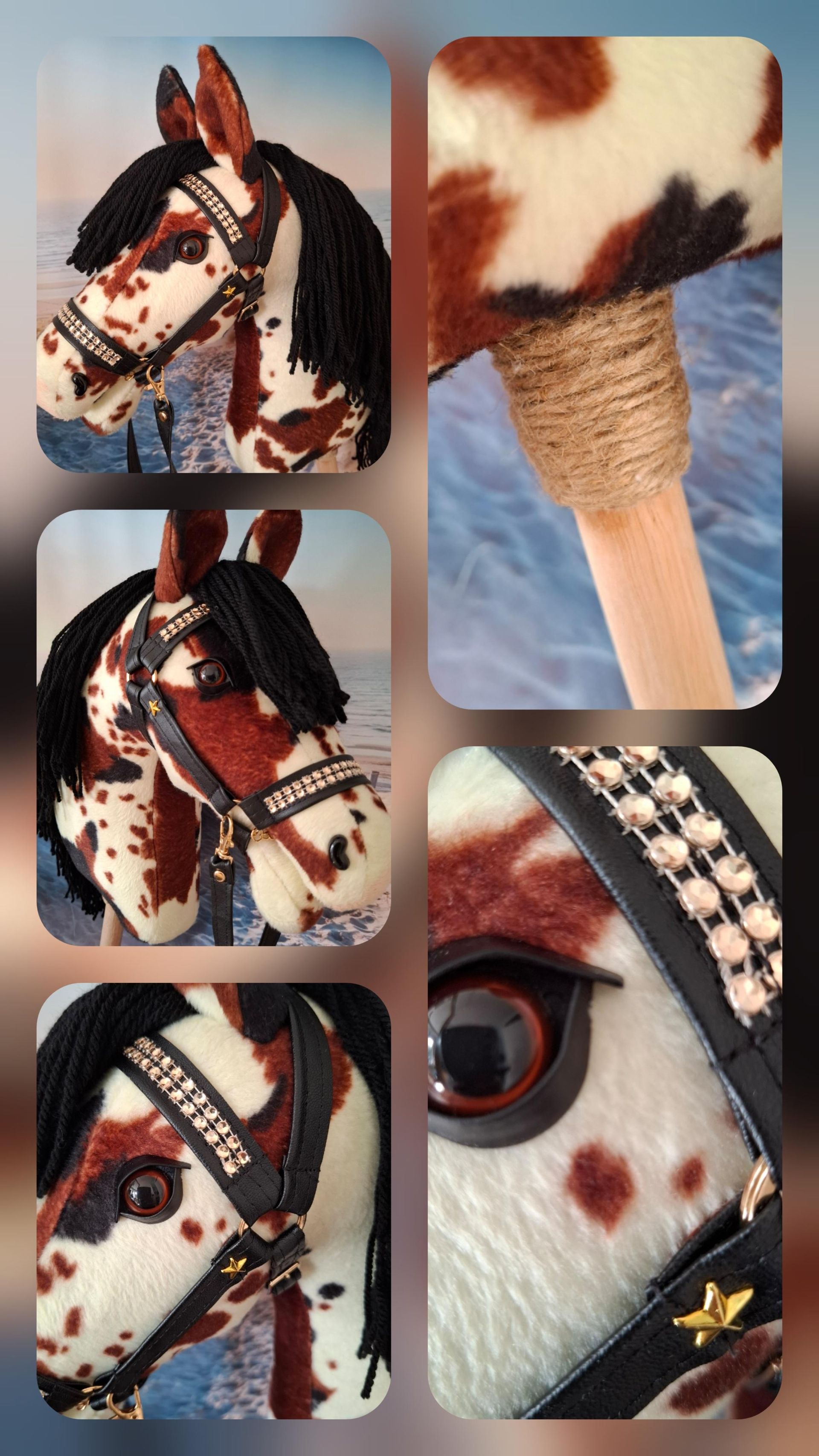 Beautiful Painted hobby horse of excellent quality!