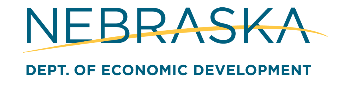 The logo for the nebraska department of economic development