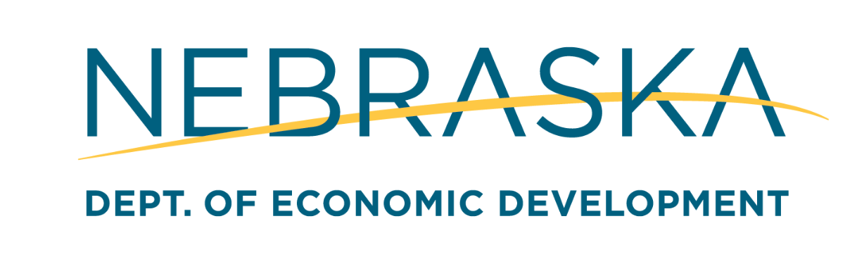 The logo for the nebraska department of economic development