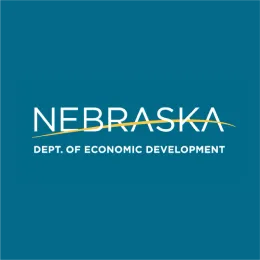 The logo for the nebraska department of economic development