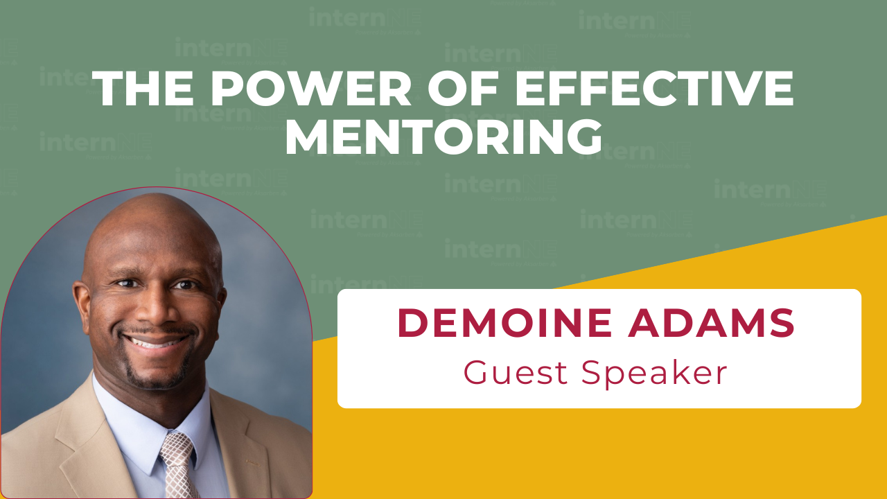 Demoine adams is a guest speaker at the power of effective mentoring