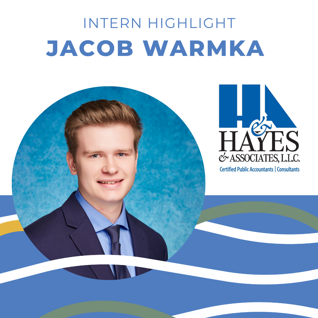 Jacob warmka is an internship highlight for hayes associates llc