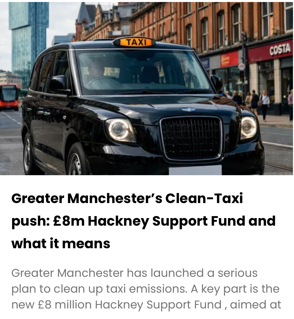 London 's black taxis drive towards a cleaner future : over half now levc zero emission capable