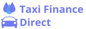 taxi finance direct logo 3 droplets and car