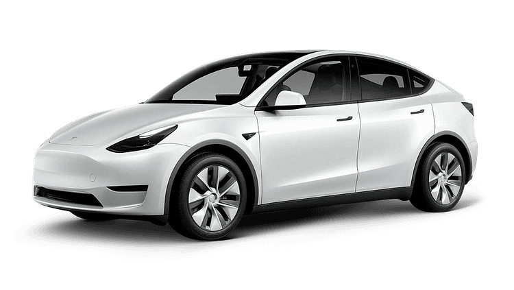 image of a white tesla model 3
