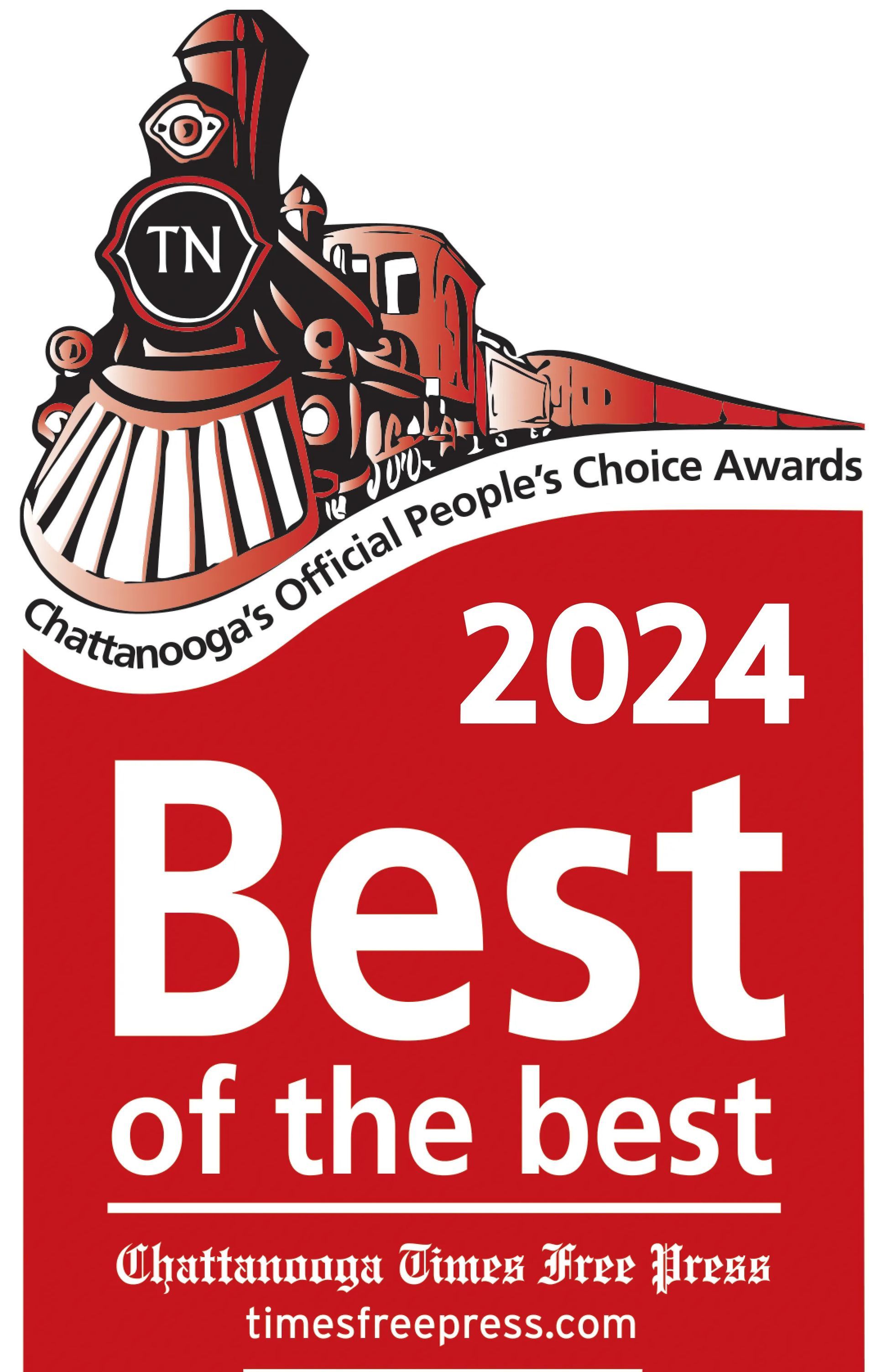 A red sign that says 2024 best of the best