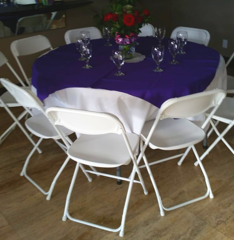 Party Equipment Rental — Wooden Tables and Chairs in Las Vegas, NV