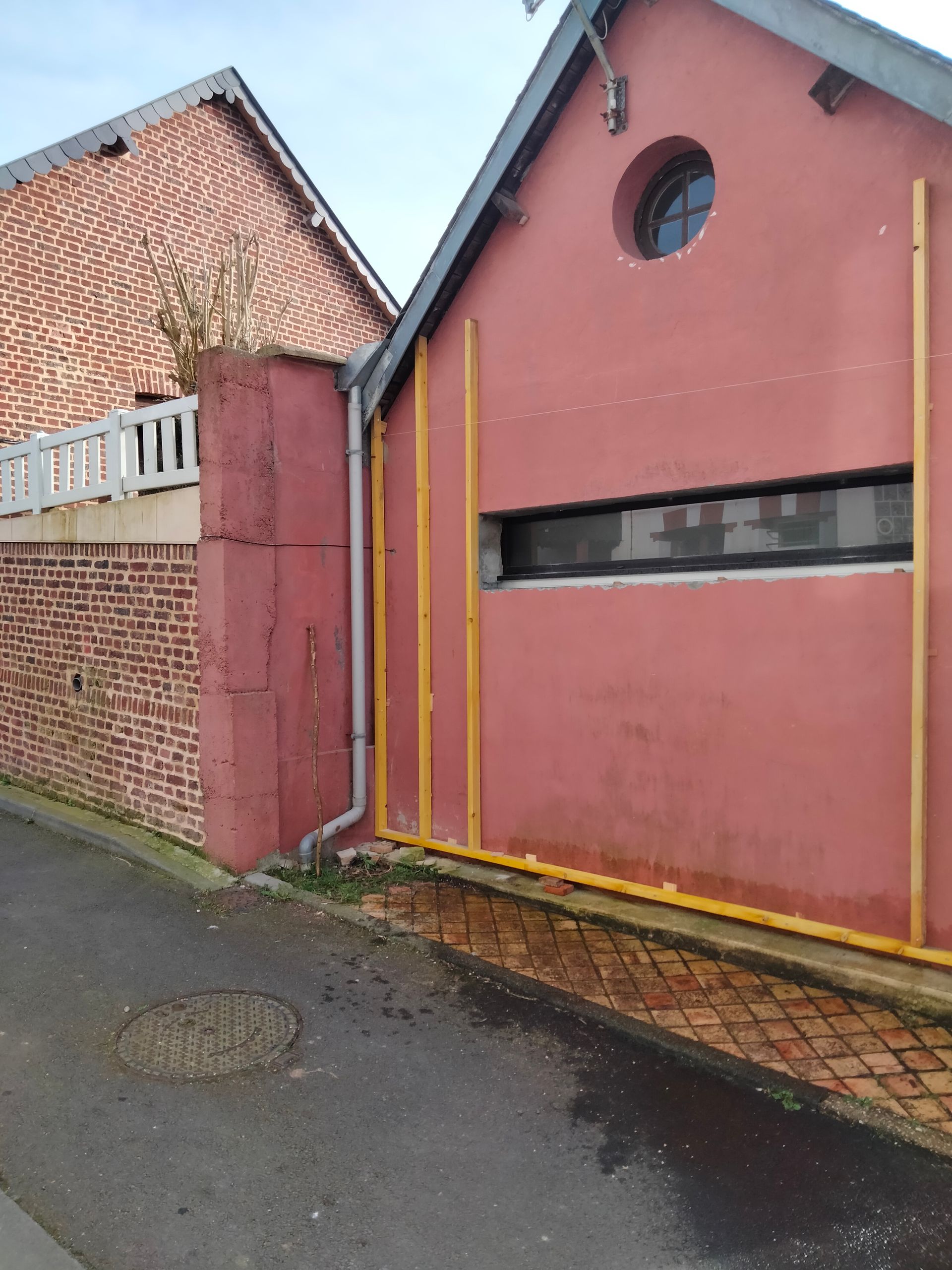 maison avant un bardage extérieur à Fécamp