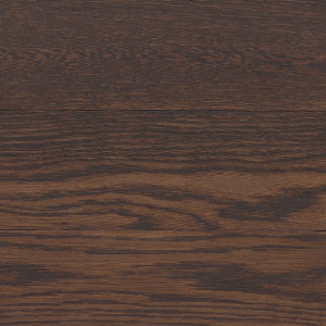 A close up of a dark brown wooden floor.