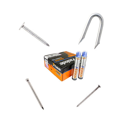 Examples of collated and loose nails