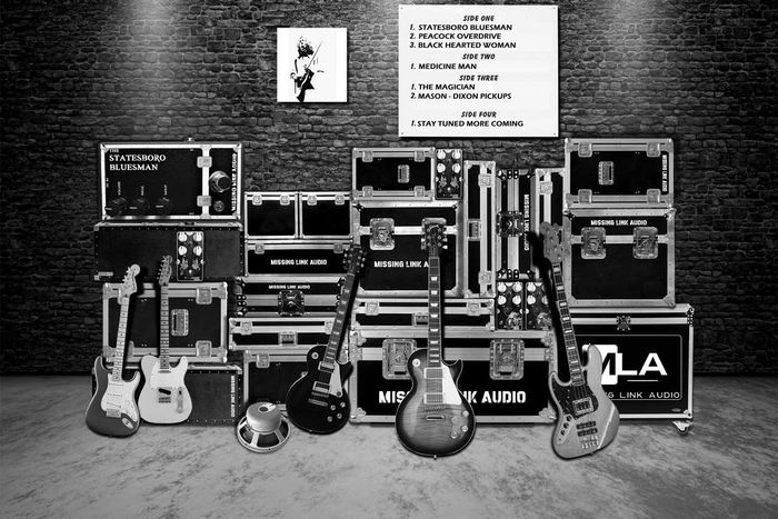 Missing Link Audio Wall With Music Equipment Cases