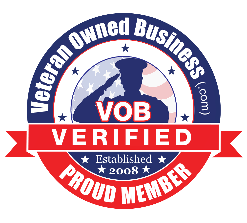 VOB verified logo: blue, red, and white. Soldier salutes.