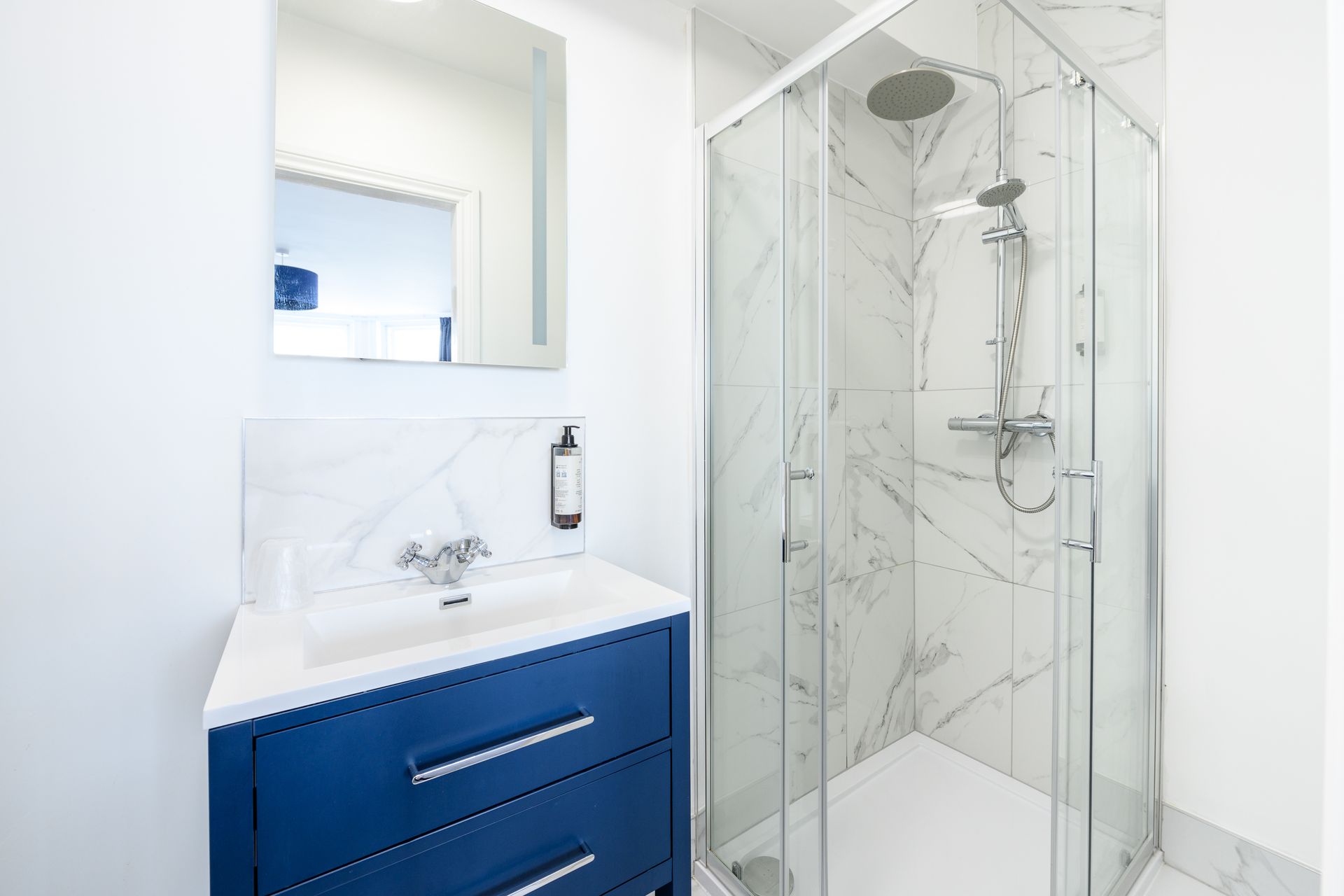 Upgraded bathroom at the Esplanade Hotel, Scarborough