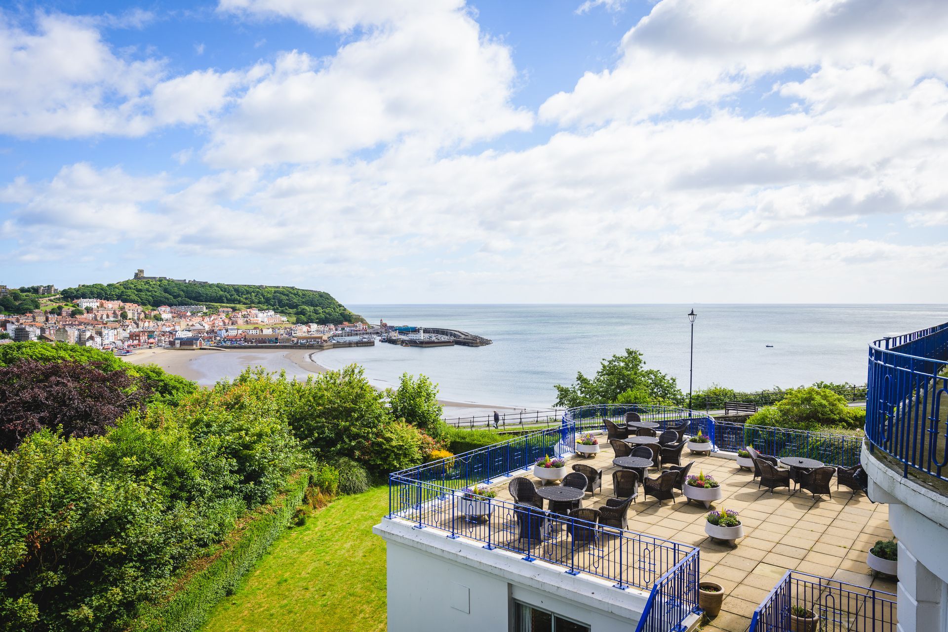 Sea View from a bedroom at the Esplanade Hotel, Scarborough