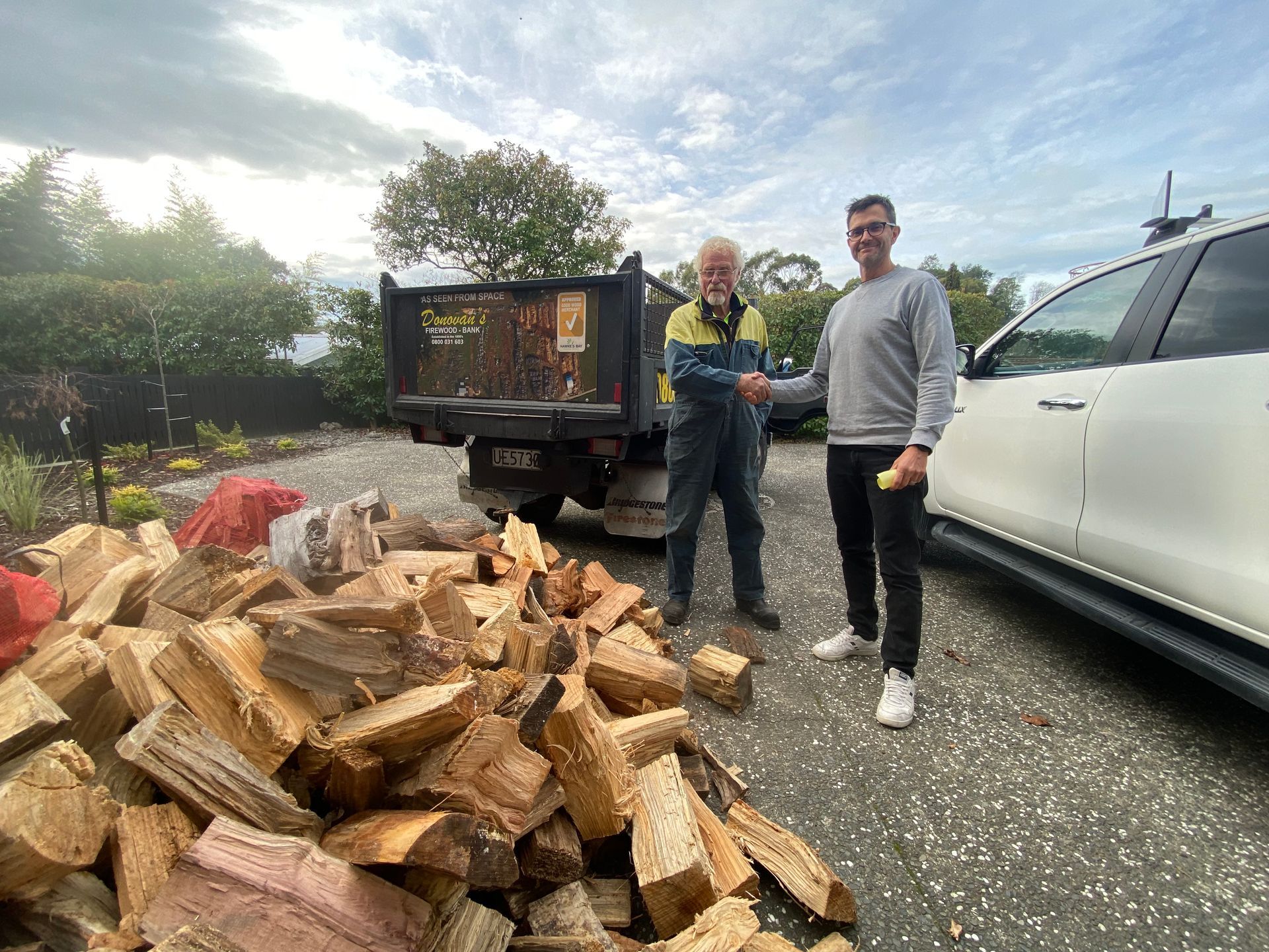 Jc And Mike Handshake Jc Looking Down