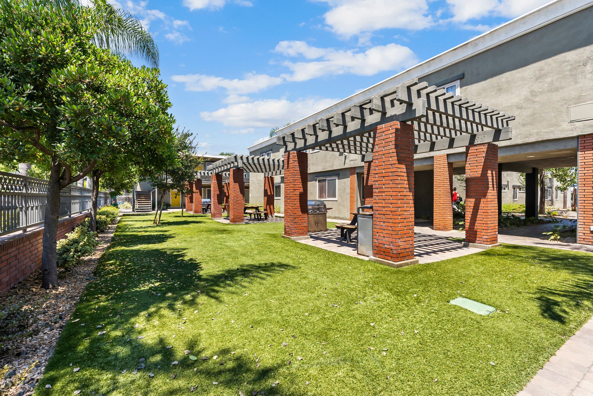 gazebo and grass area