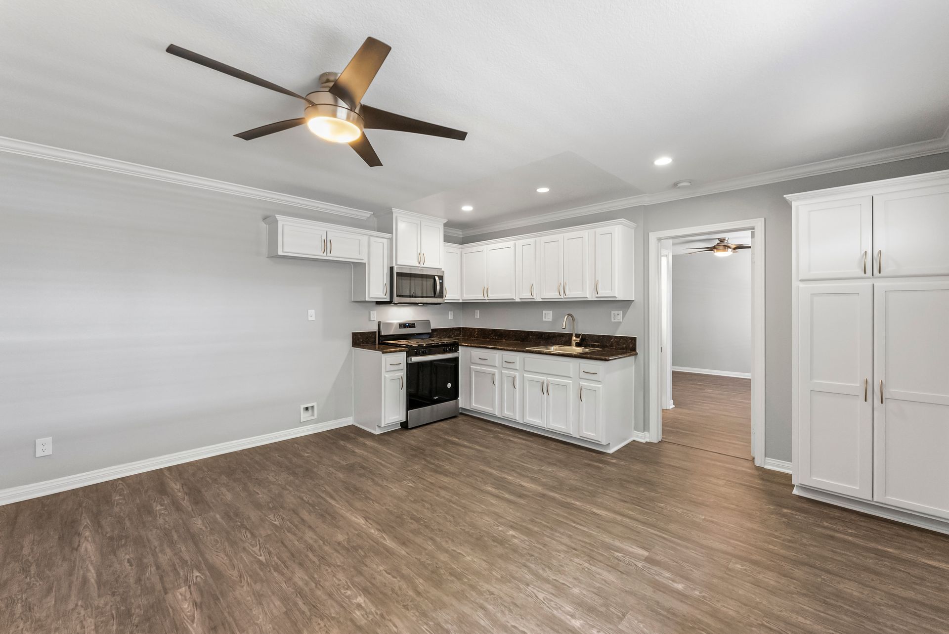 apartment one bedroom kitchen