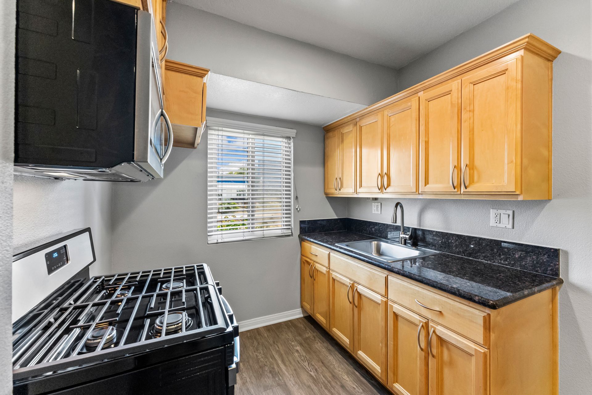apartment one bedroom kitchen