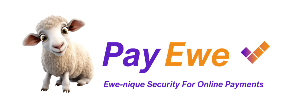 A pay ewe logo with a sheep on it