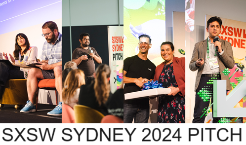 A collage of photos from the sxsw sydney 2024 pitch