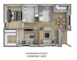 2 Bedroom | 1 Bathroom