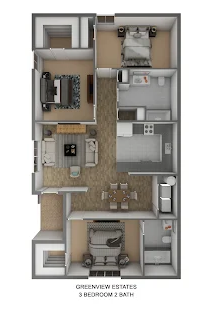 3 Bedroom | 2  Bathroom