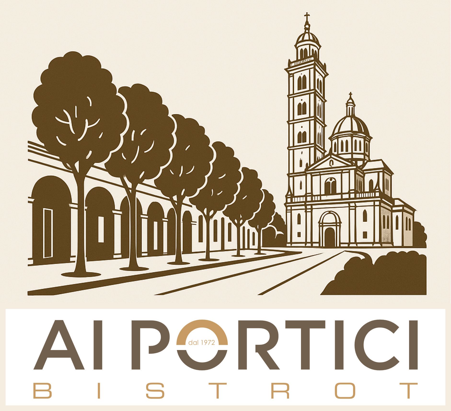 A logo for ai portici bistrot in tirano