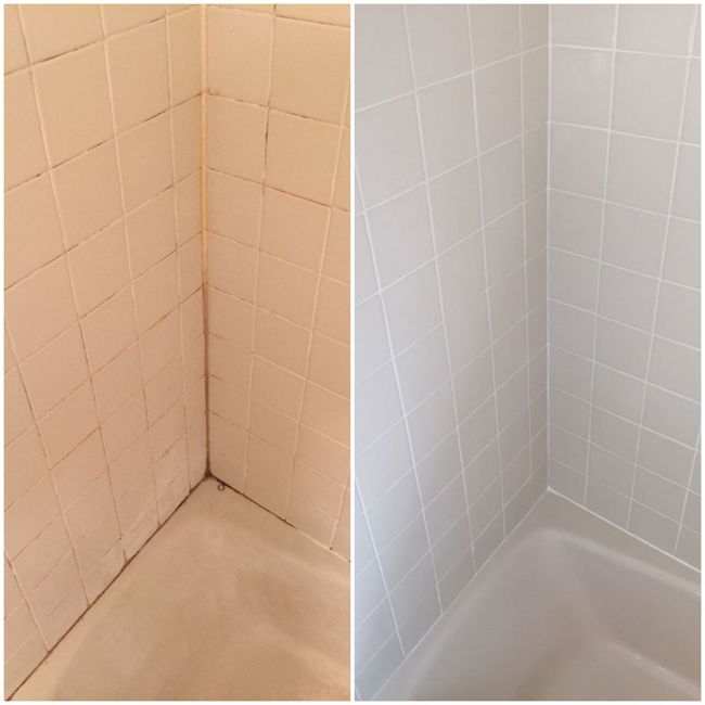 Tile Repair — Before and After Bathroom Tile Repair in Richmond, VA