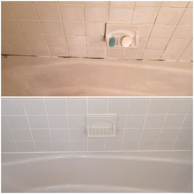 Floor Re-grouting — Before and After Repair in Richmond, VA