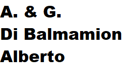 A. E G. DI BALMAMION ALBERTO  - LOGO