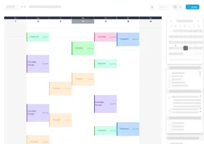 roof scheduling calendar