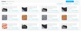 RoofPilot material ordering catalog