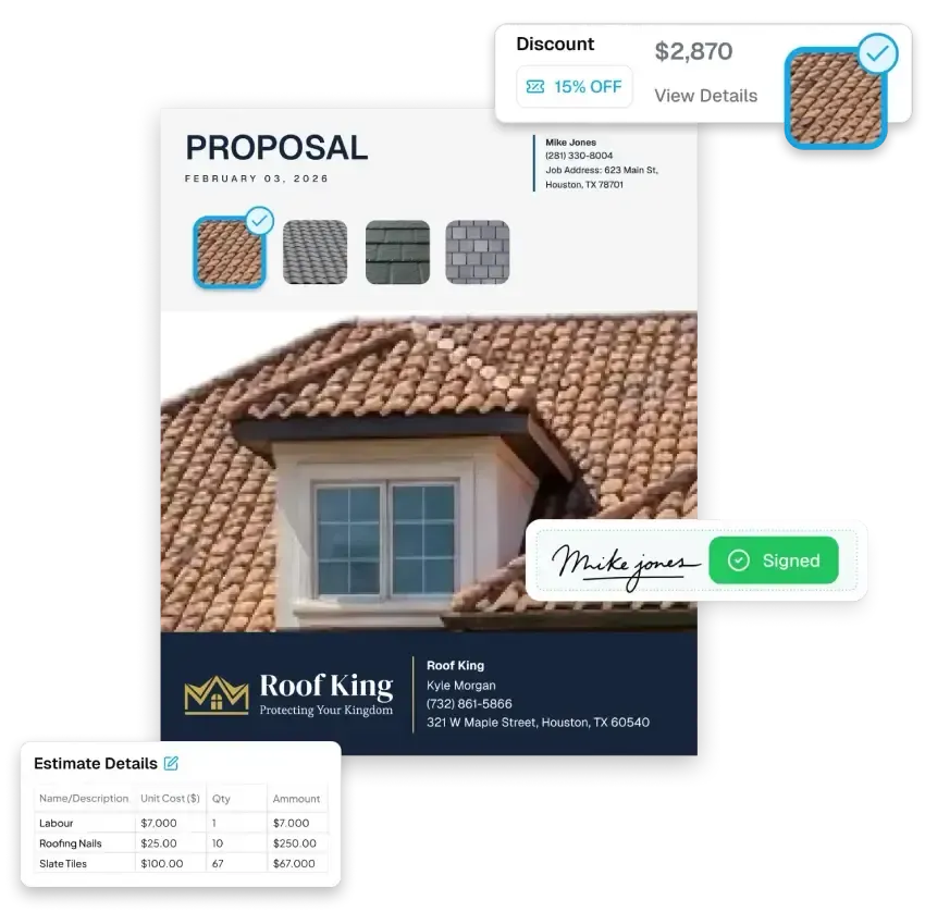 roofing proposal software