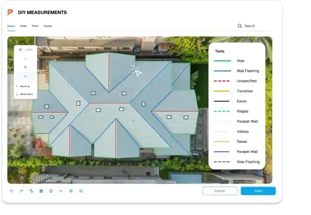 roof size calculator, DIY feature