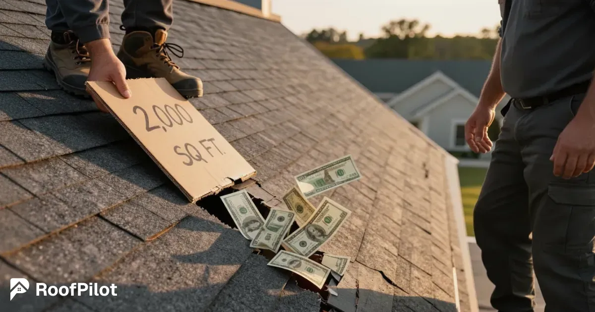 Common roof estimating mistakes like wrong square footage can cause lost profit and money falling through the cracks
