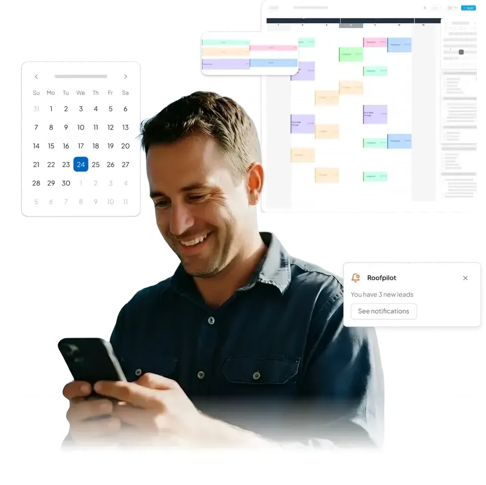 roofing project management calendar