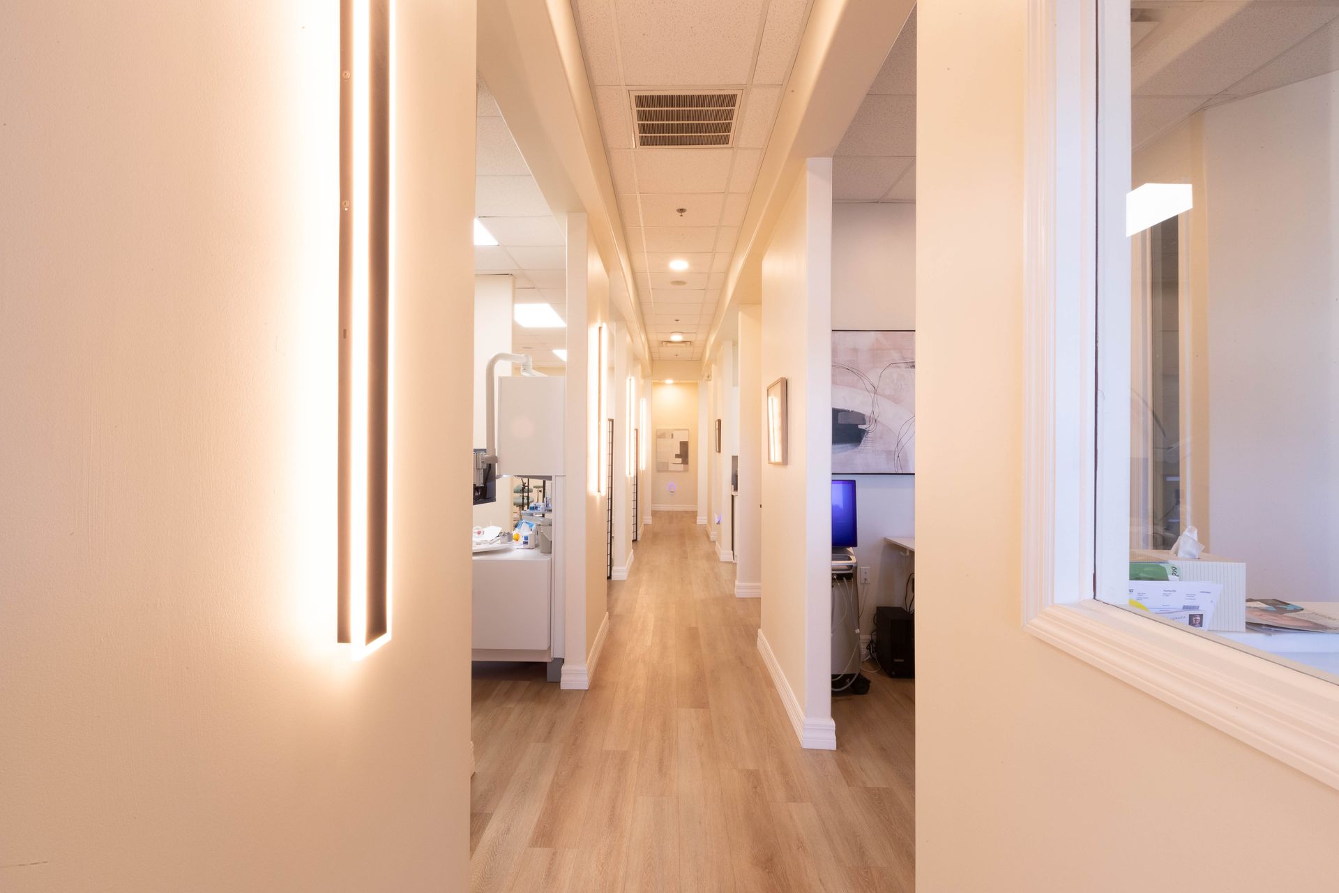 Comfort focused clinical space at Dr. Dreyer's office