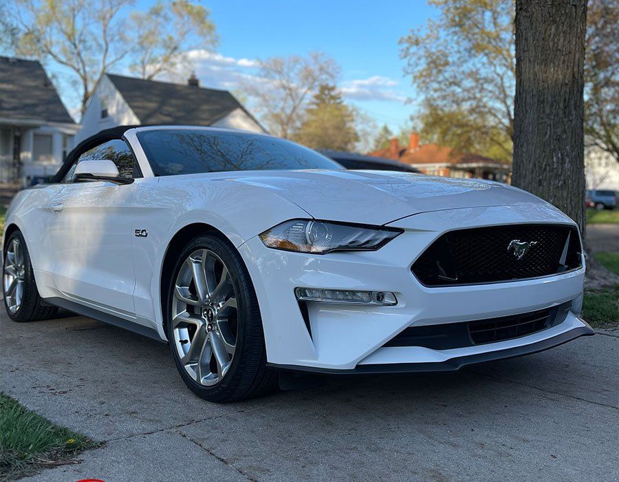 ceramic-coated white vehicle