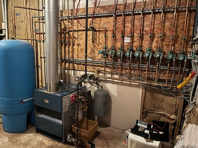 Boiler System in a Basement — Lyndhurst, NJ — DeLeva’s Mechanical Services