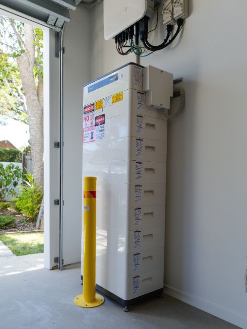 A Battery Energy Storage System with Solar Panels — OzEnergi in Caloundra West, QLD