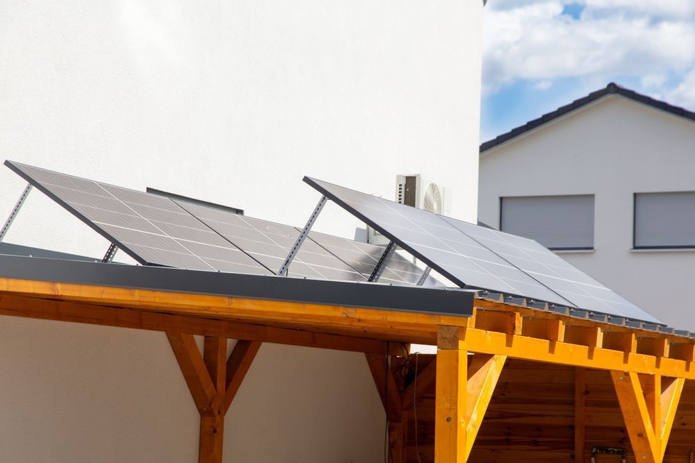 Solar Panels on a Wooden Carport Roof — OzEnergi in Gympie, QLD