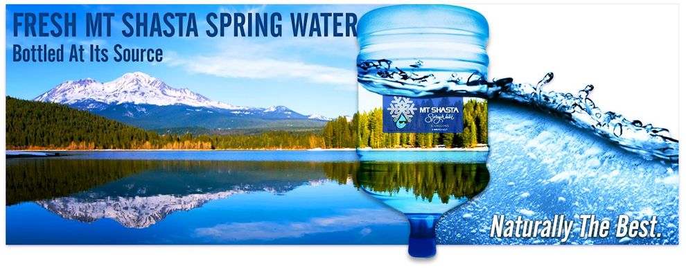 Water Bottle And Mt Shasta — Redding, CA — Mt Shasta Spring Water