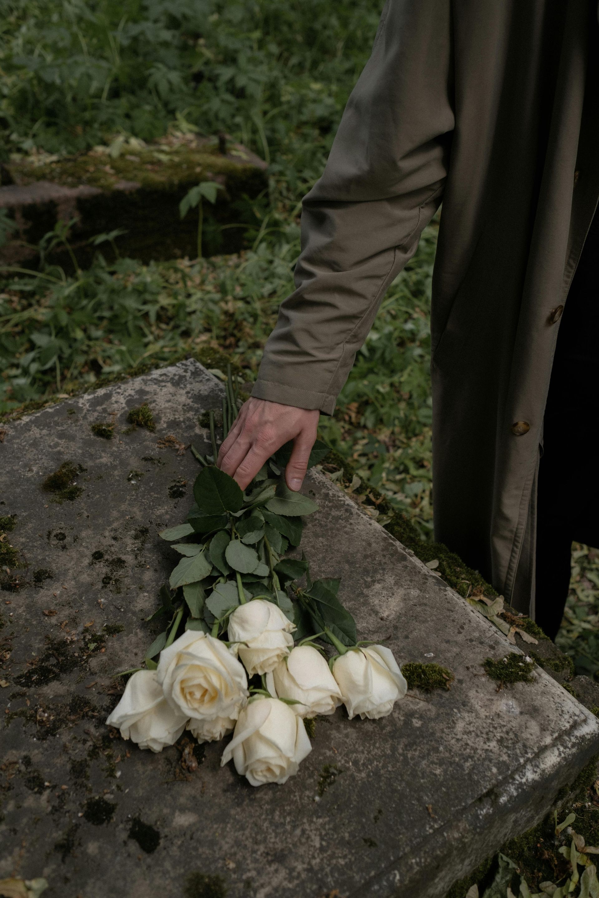A burial With White Roses On It — United Funeral Care In South West Rocks, NSW