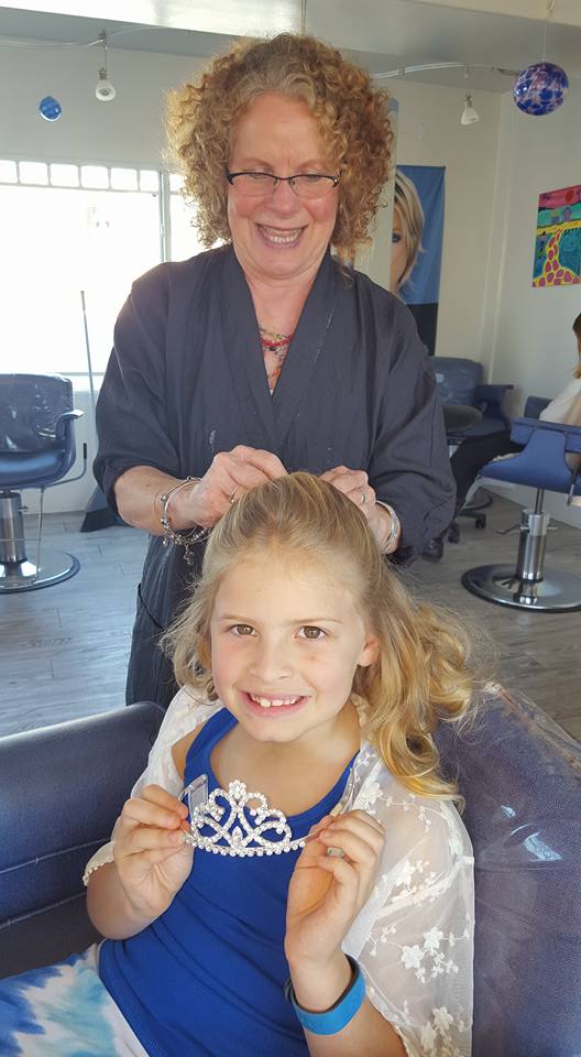 Kid Having Spiral Treatment — Fort Myers, FL — Rumours Hair Design