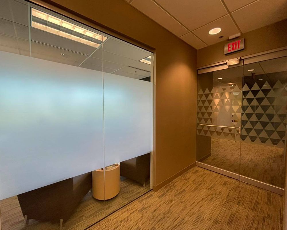 Office Room Frosted Tint – Mentor, OH – Solar Solutions Inc.