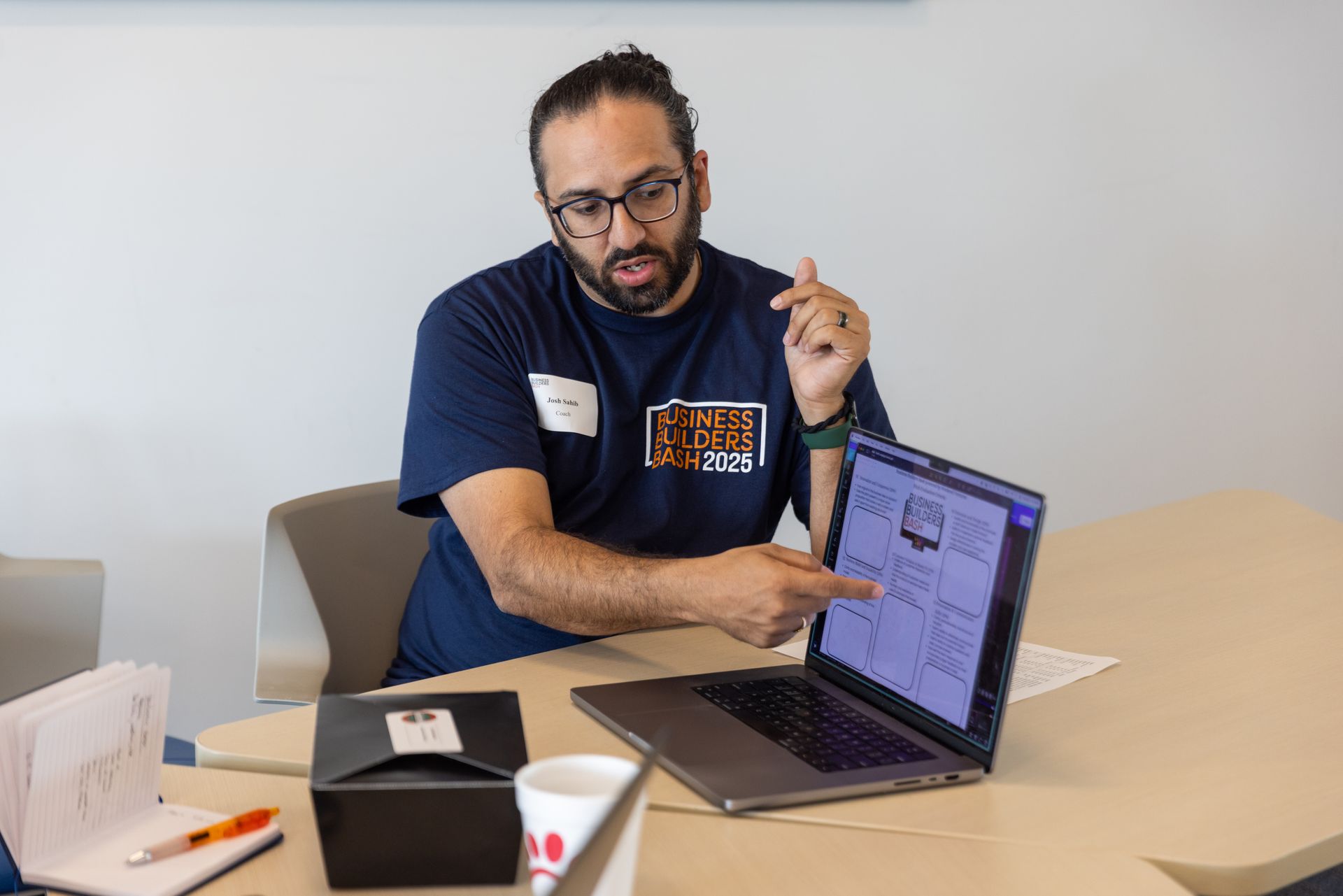 Entrepreneurs conversing