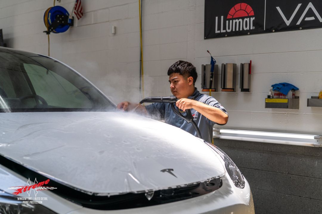 Tesla with Paint Protection Film in Addison