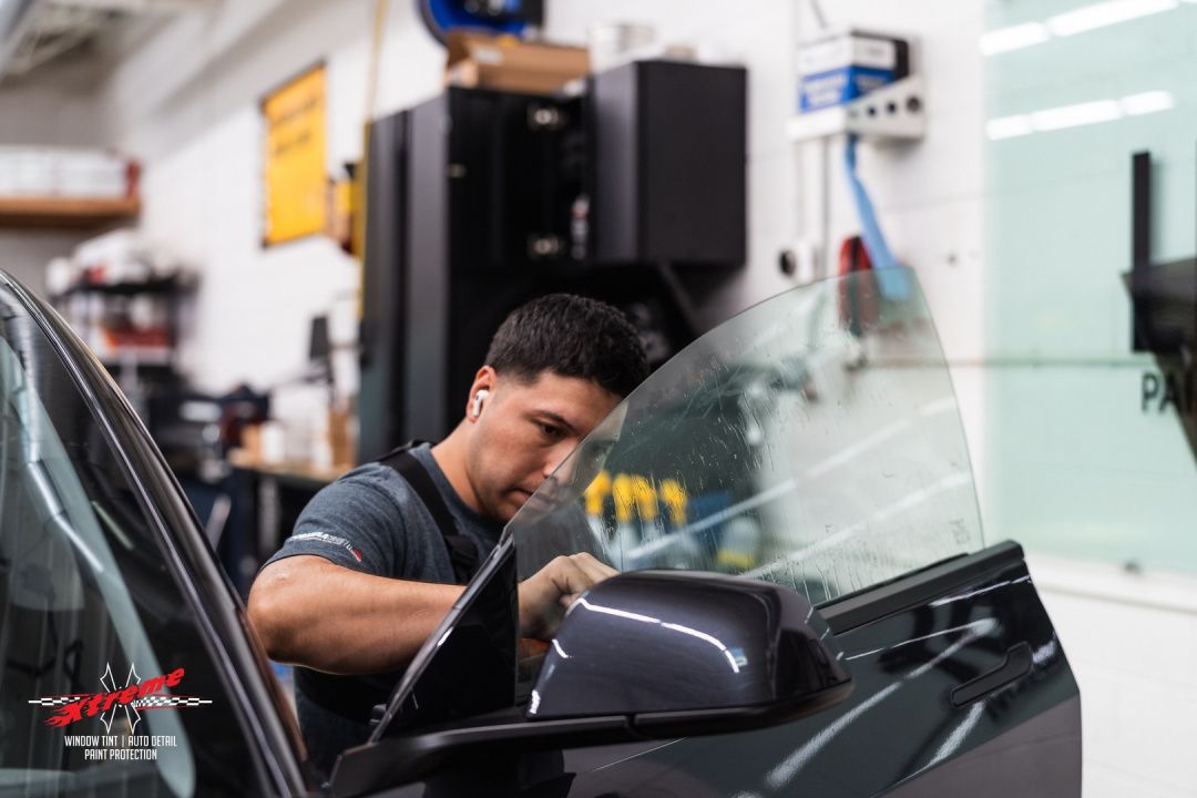 professional window tinting installation