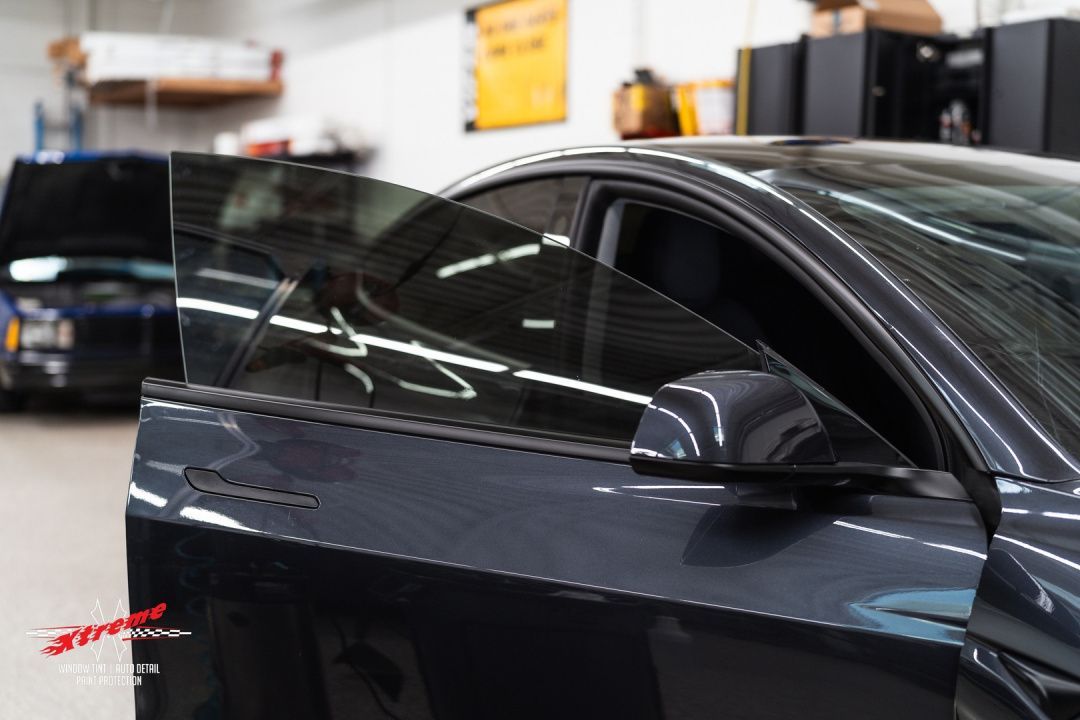 vehicle with window tinting