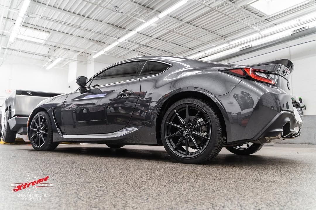 vehicle with Ceramic Coating parked indoor